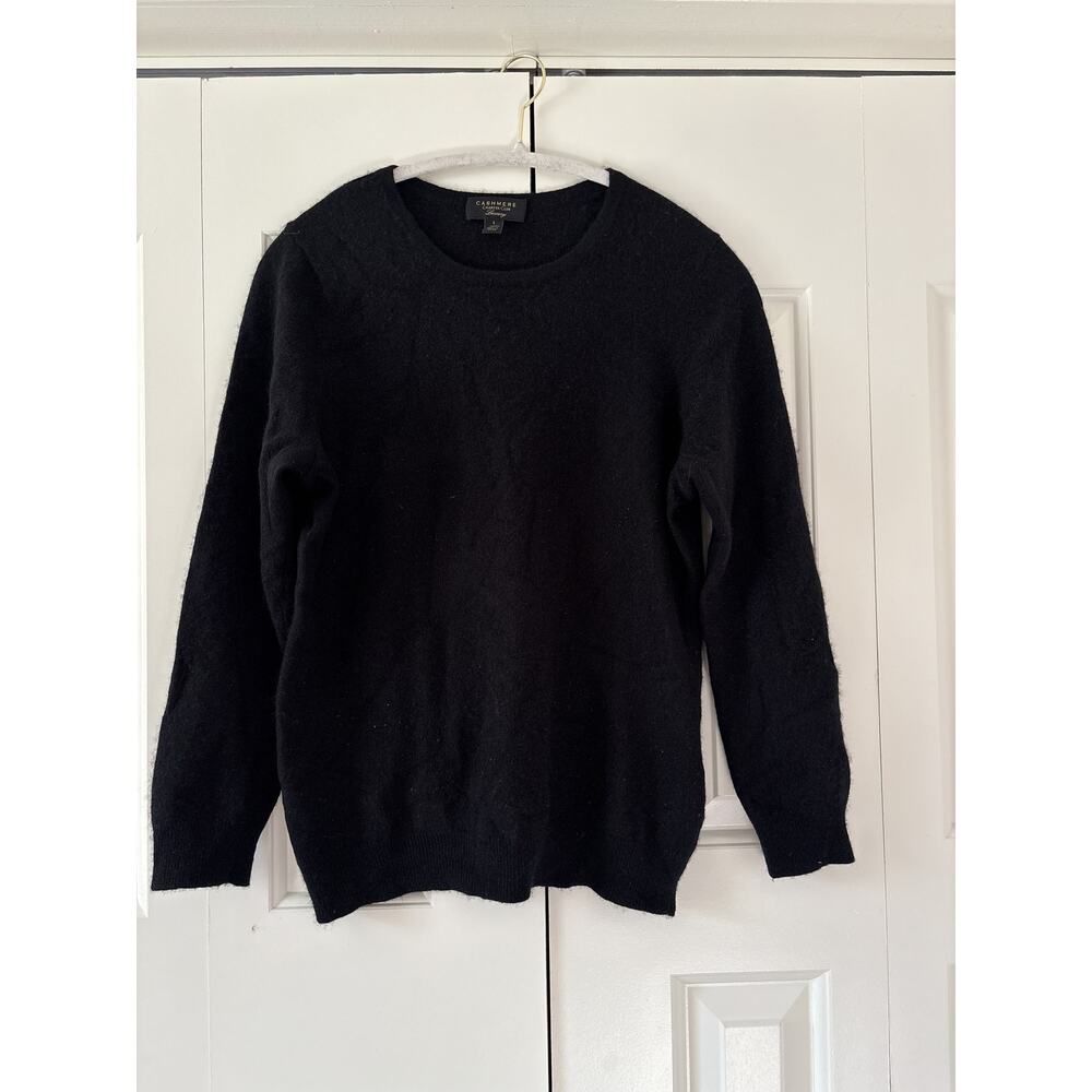 Charter Club Luxury Cashmere Sweater Black L - Picture 2 of 8